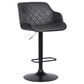 Blue River Toby Adjustable Height Bar Stool in Grey Faux Leather and Black, , large