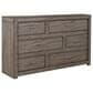 Riva Ridge Modern Loft Queen Storage Panel Bed with Dresser, Chest, and Two Nightstands in Greystone, , large