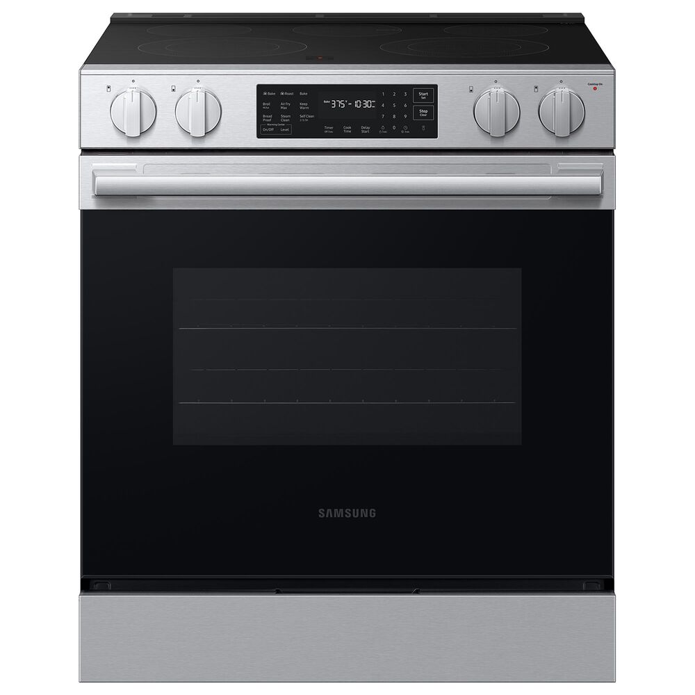 Samsung Bespoke 6.3 Cu. Ft. Smart Slide-In Electric Range with No-Preheat Air Fry Max in Stainless Steel, , large