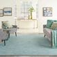 Nourison Positano 7" x 10" Aqua Indoor/Outdoor Area Rug, , large