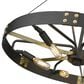 Golden Lighting Vaughn 6-Light Medium Pendant in Natural Black and Aged Brass, , large