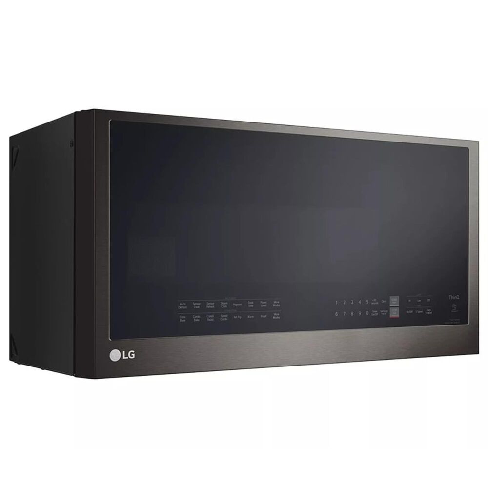 LG 2-Piece Kitchen Package with 6.3 Cu. Ft. Gas Slide-In Range and Microwave in Black Stainless Steel, , large