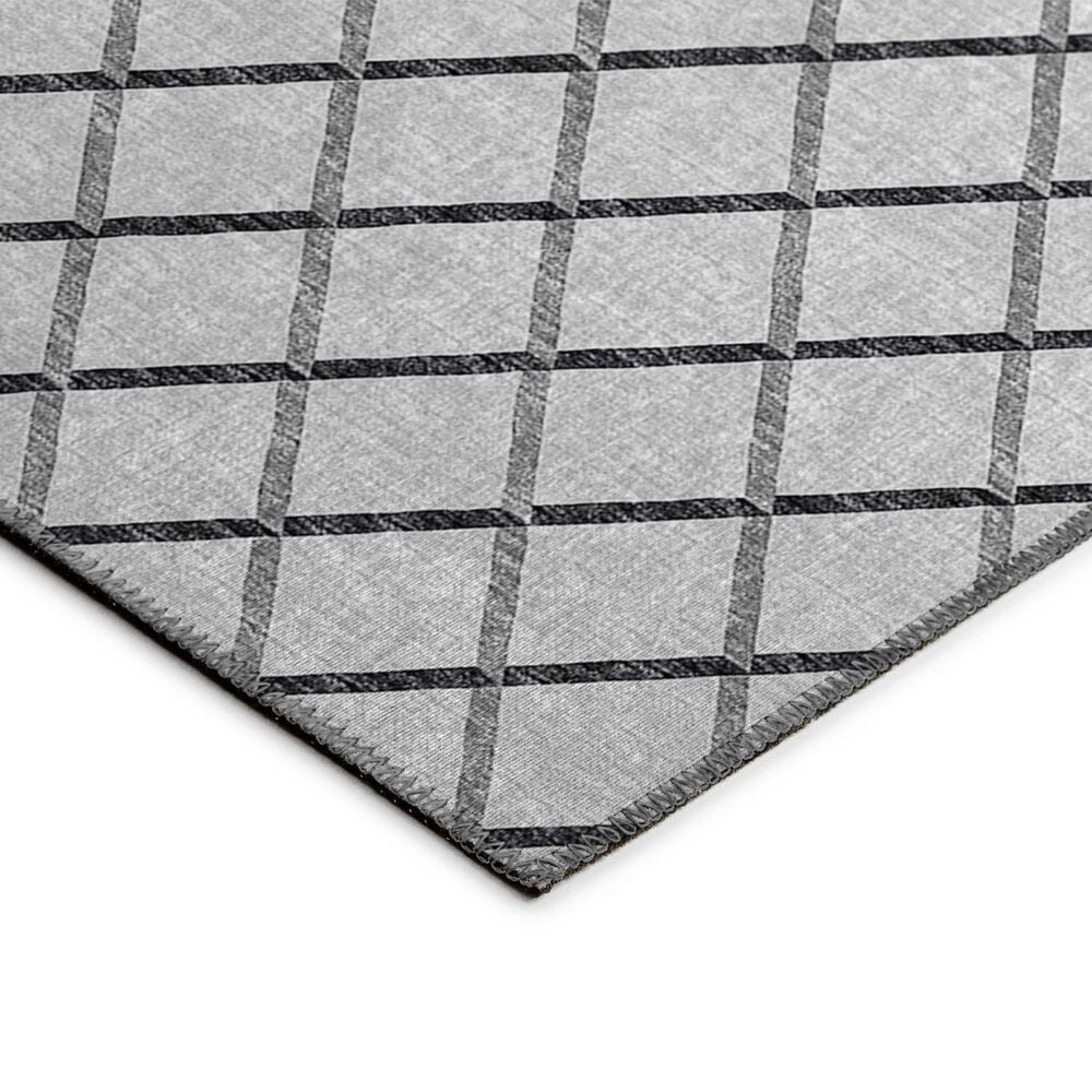 Dalyn Rug Company York 2&#39;3&quot; x 10&#39; Gray Indoor/Outdoor Runner, , large