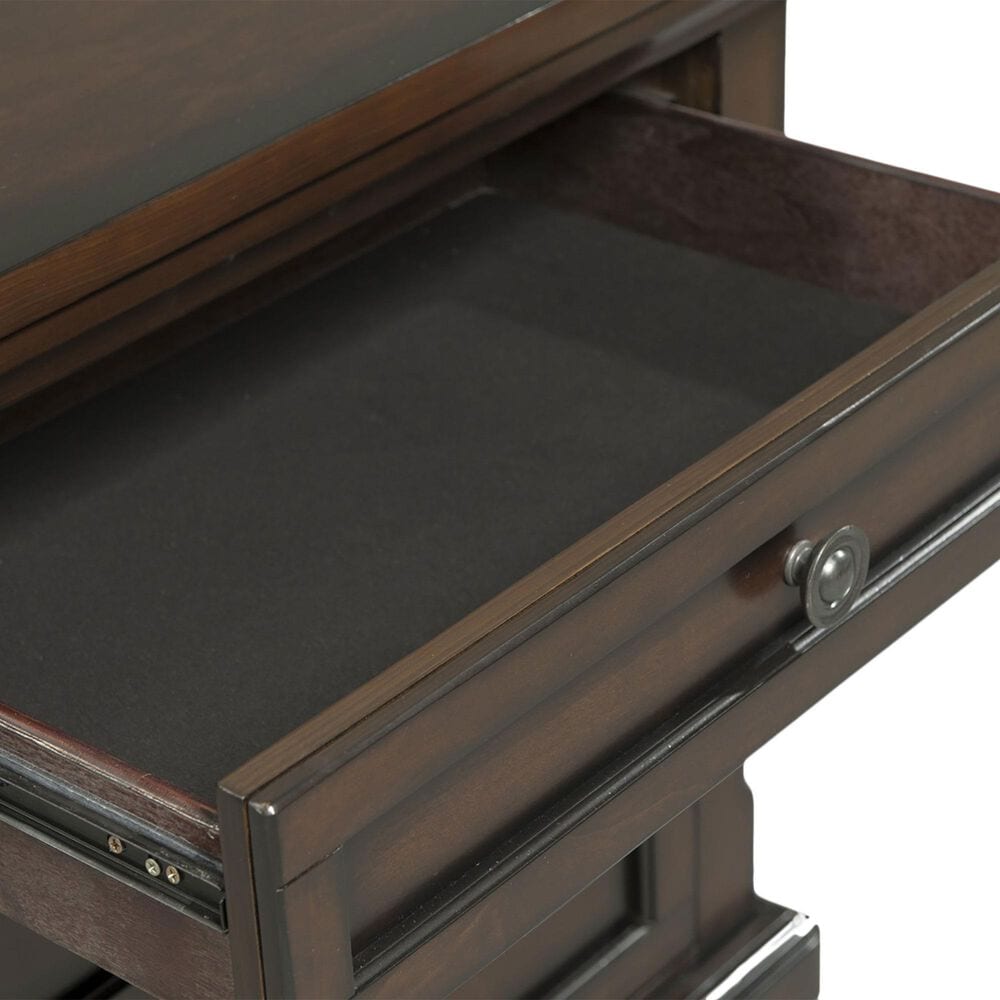 Mayberry Hill Kingston 4-Piece King Bedroom Set in Dark Walnut, , large