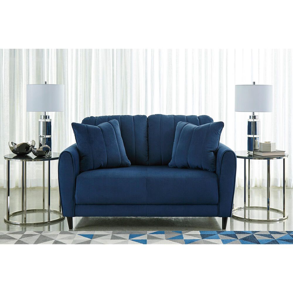 Signature Design by Ashley Enderlin Loveseat in Ink Velvet, , large