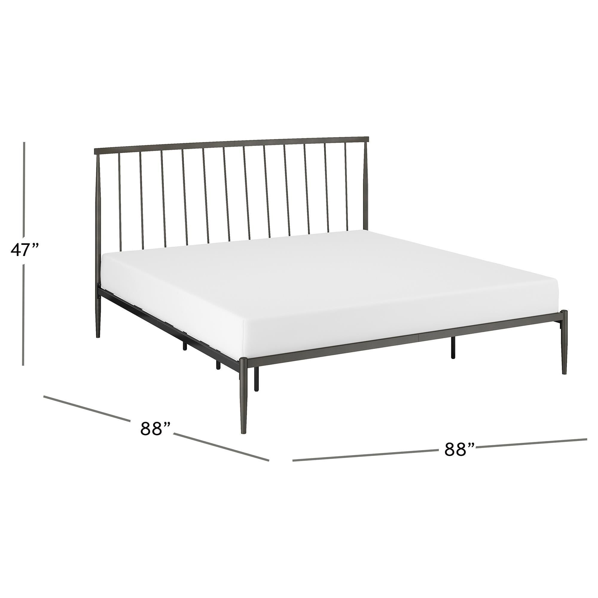 ◆kinme1122 Amazon.com: qimamo 20 Inch Tall Bed Frame King Size with LED