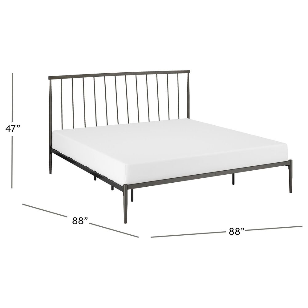 Richlands Furniture Kent King Platform Bed in Oiled Bronze, , large