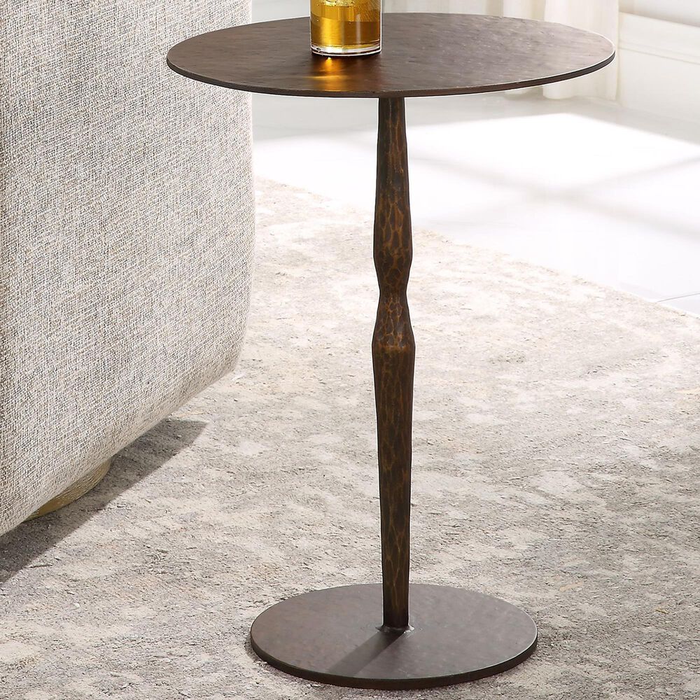 Uttermost Industrial Accent Table in Bronze, , large