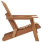 Hearth and Haven Outdoor Folding Adirondack Chair with Seat Board in Light Brown, , large