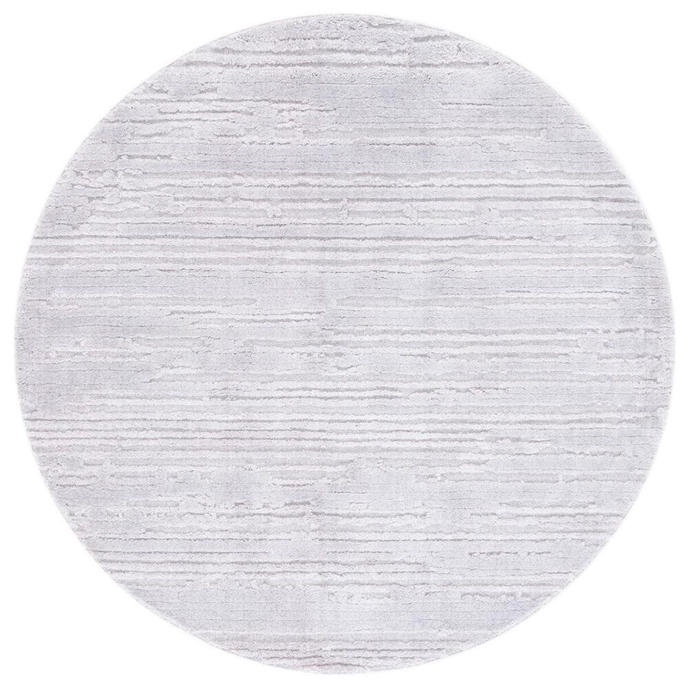 Safavieh Marrakesh 6&#39;7&quot; Round Ivory and Dark Grey Area Rug, , large