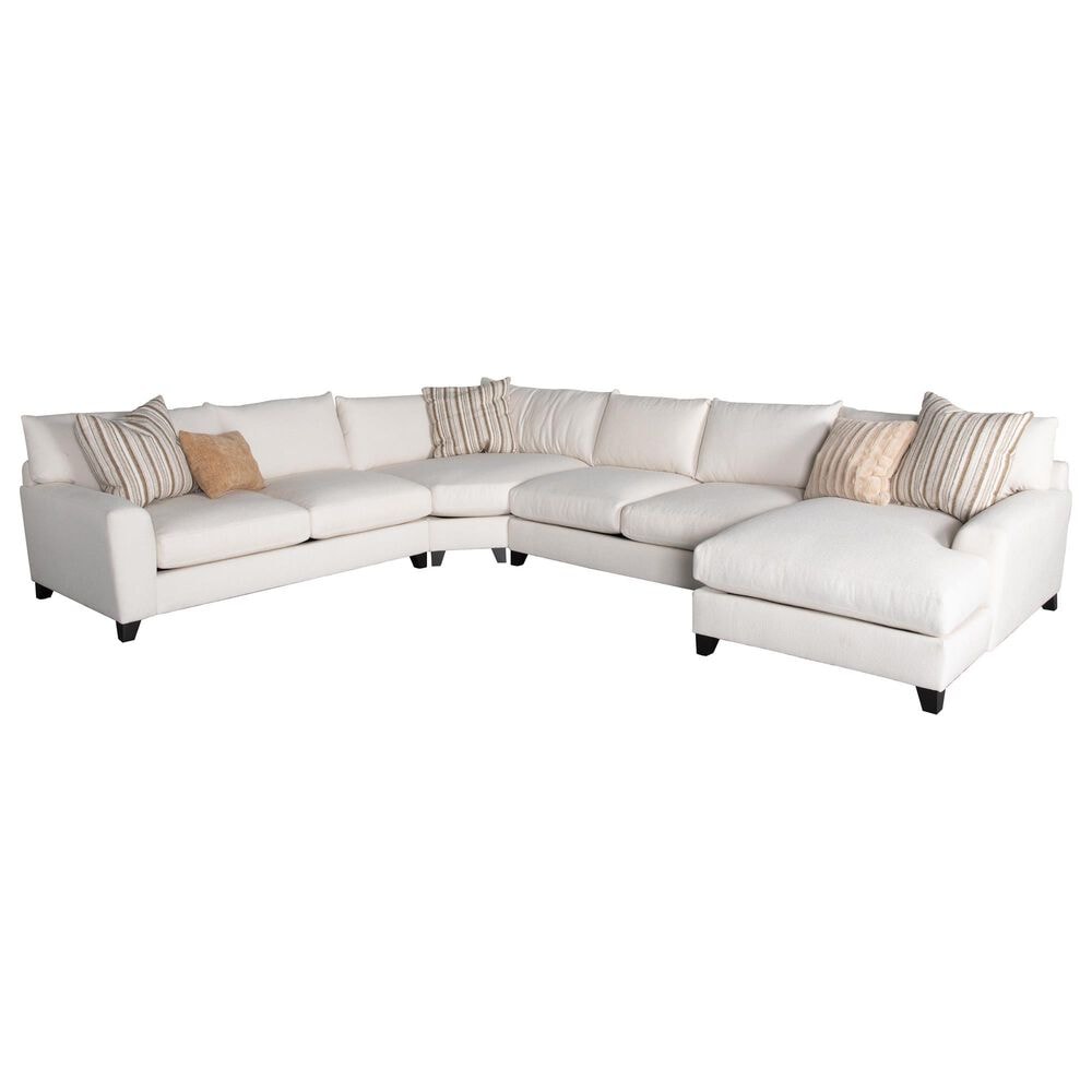 JONATHAN LOUIS Harris 4-Piece Right Facing Stationary Sectional in Esber Pearl, , large