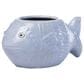 Alfresco Home Ceramic Placid Fish Pot in Blue, , large