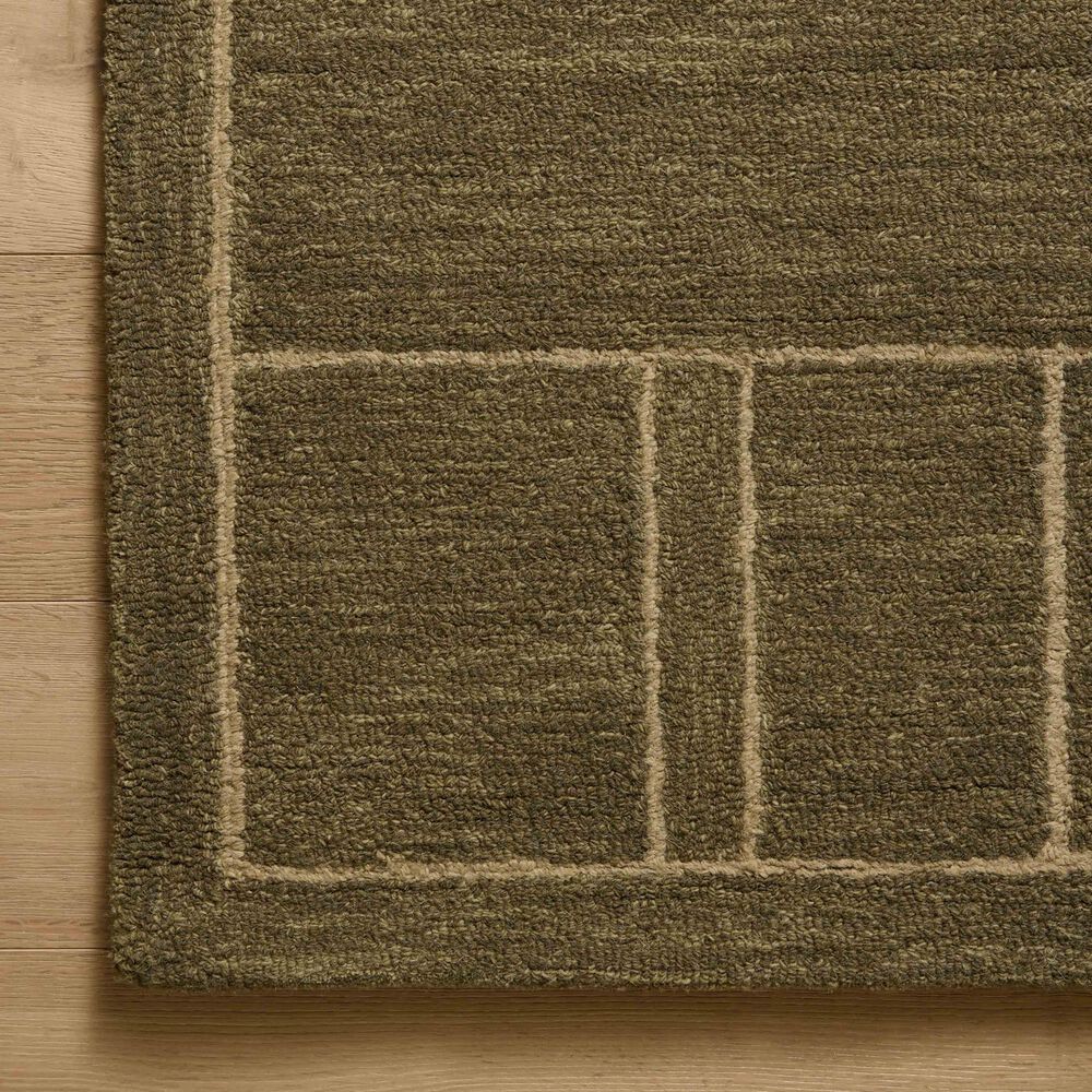 Jeremiah Brent x Loloi Barrow Olive and Natural 2&#39;6&quot; x 9&#39;9&quot; Runner, , large