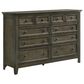 Intercon San Mateo 10-Drawer Dresser in Gray, , large
