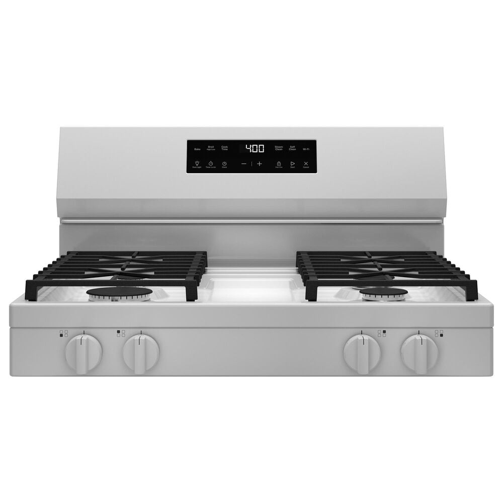 GE Appliances 30" Freestanding Gas Range with Self-Clean and 4 Burners in White, , large