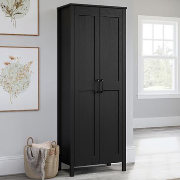 Sauder Two-Door Storage Cabinet in Raven Oak, , large