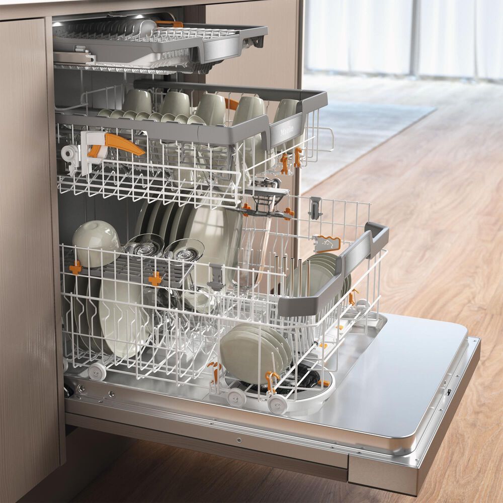 Miele 24&quot; Fully Integrated Dishwasher with 16 Place Settings in Stainless Steel, , large