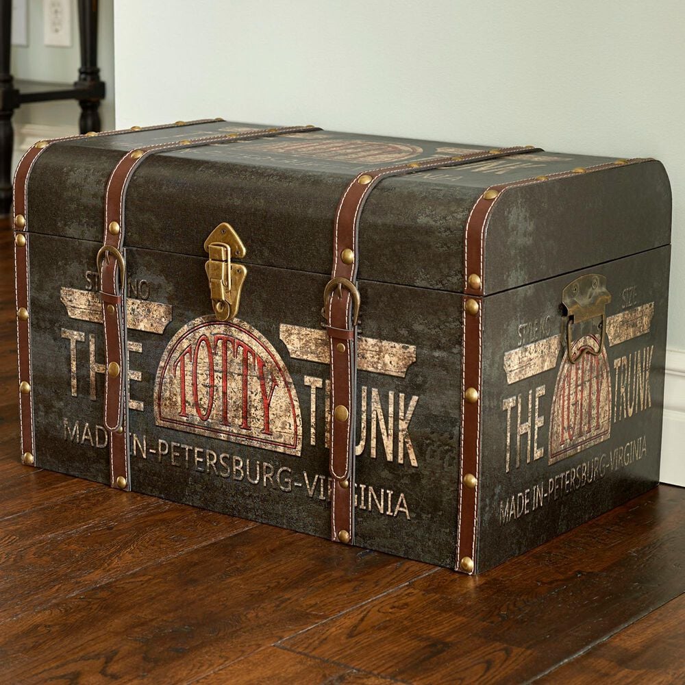 Household Essentials Large Decorative Trunk in Multicolor, , large