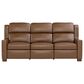 Stickley Furniture Woodlands Power Reclining Leather Sofa in Salvano Bark, , large