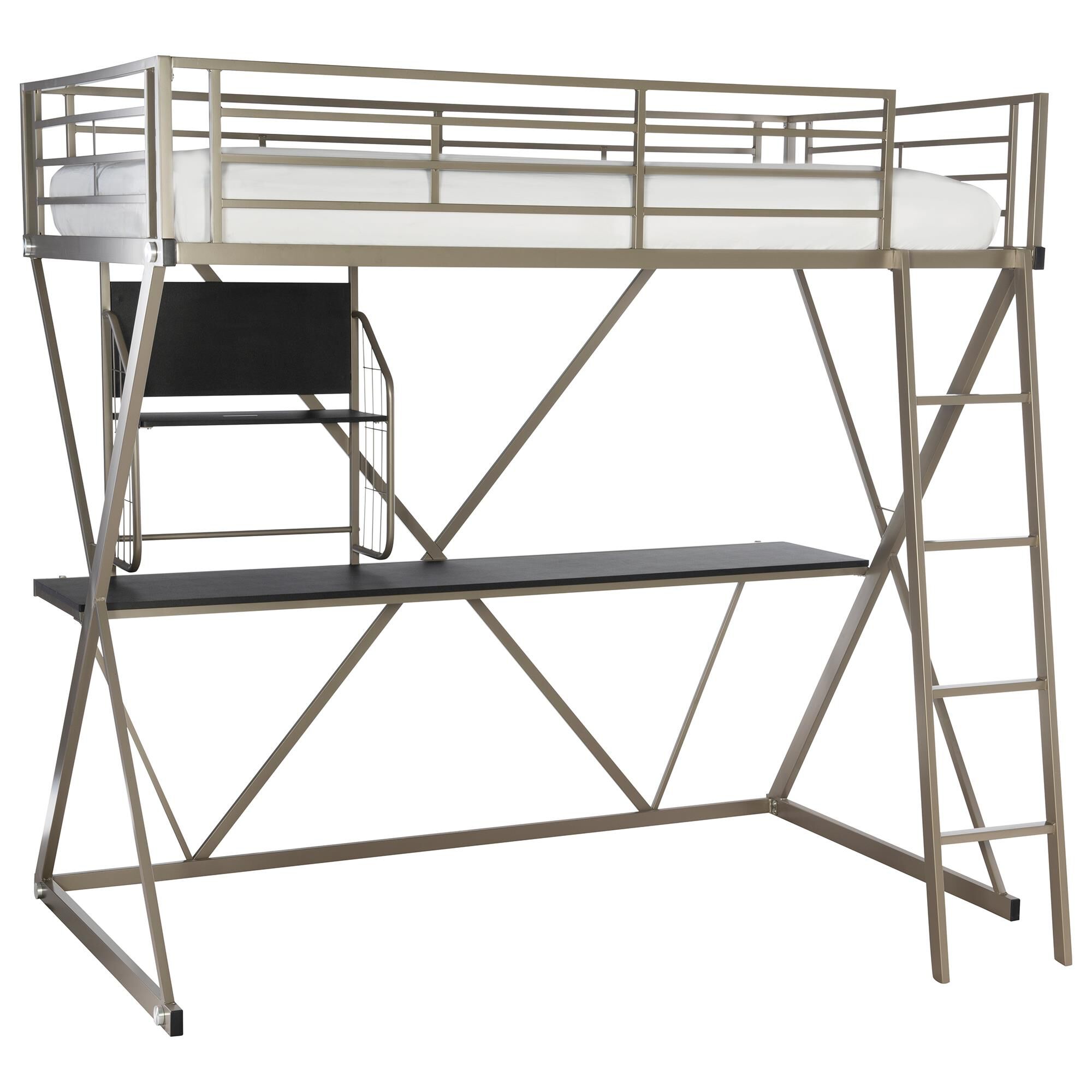 Parkerville Furniture Line Twin Z Loft Bed in Pewter NFM