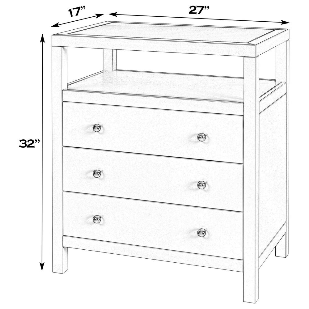 Butler Specialty Company Nora 3-Drawer Nightstand in Light Oak, , large