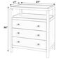 Butler Specialty Company Nora 3-Drawer Nightstand in Light Oak, , large