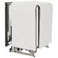 Whirlpool 24" Fully Integrated Dishwasher in Black Stainless Steel, , large