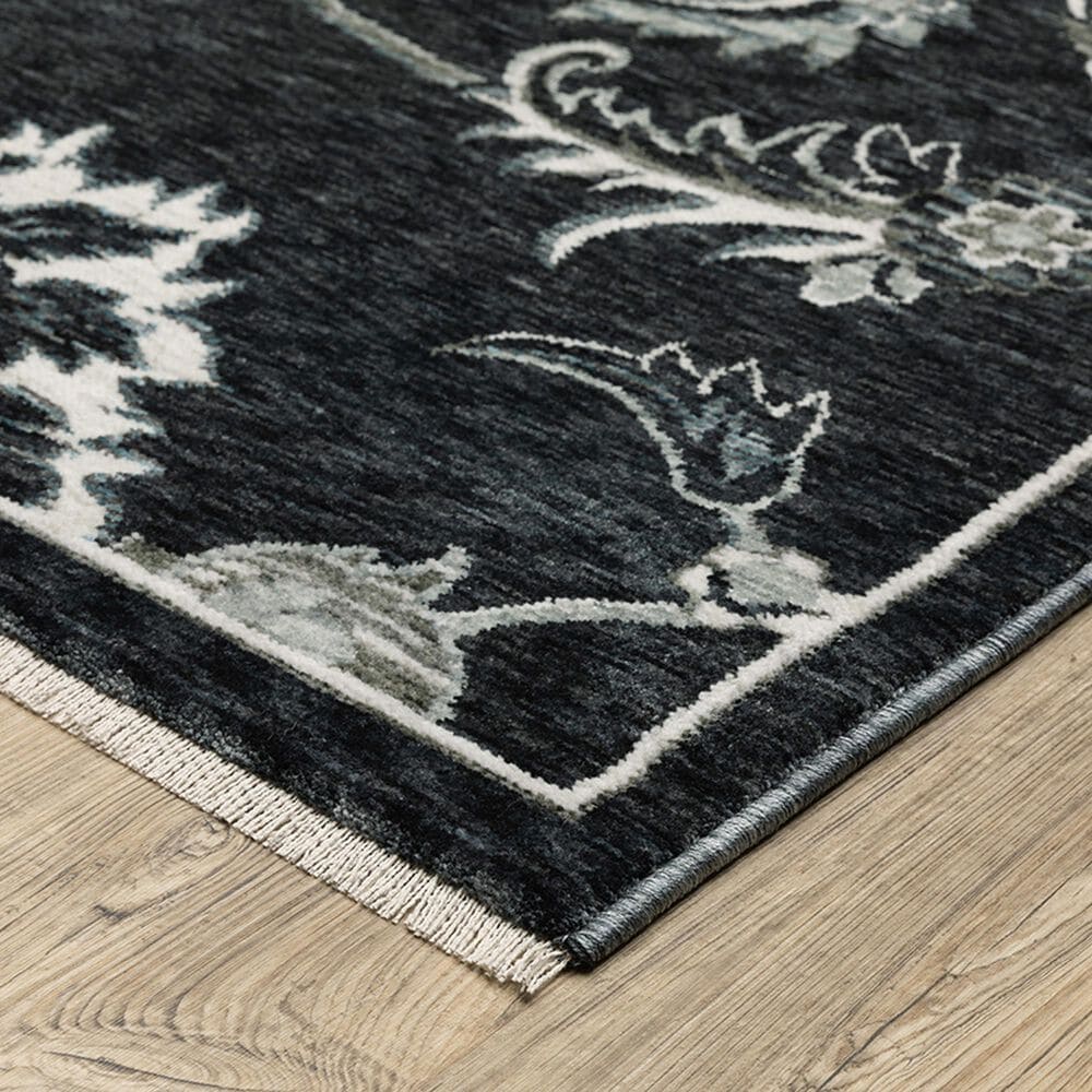 Oriental Weavers Echo ECH05 Blue and Ivory 7&#39;10&quot; x 10&#39;10&quot; Area Rug, , large