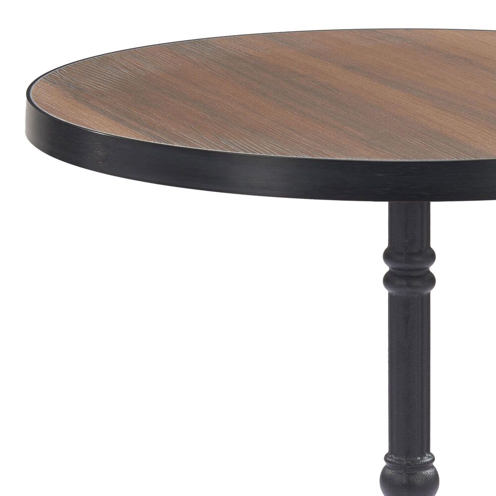 Zuo Modern Gazebo Dining Table in Walnut and Black - Table Only, , large