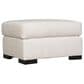 Bernhardt Germain Ottoman in White and Cream, , large