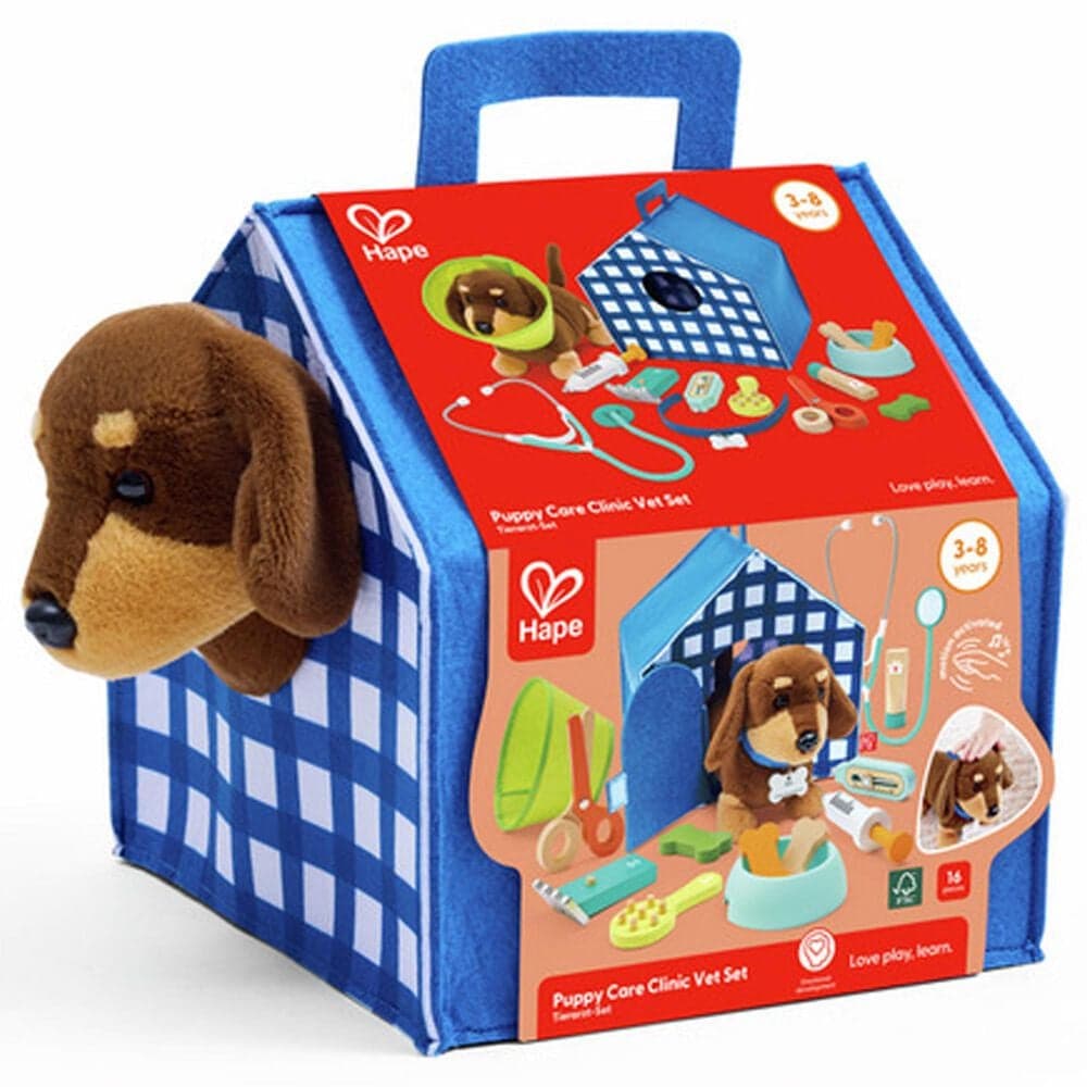 Hape Toys Pet Care Vet Playset in Multicolor, , large