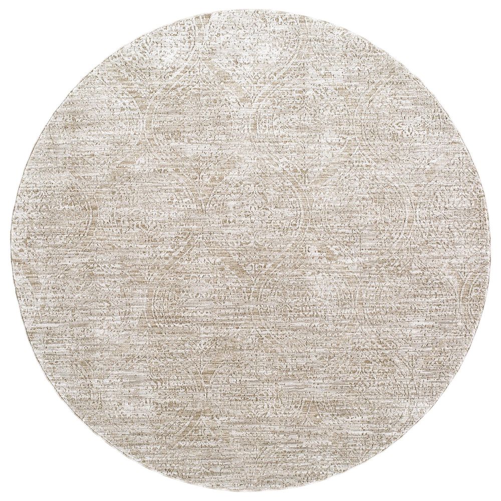 Surya Masterpiece Light Sage, Sage and Medium Gray 5&#39;3&quot; Round Area Rug, , large