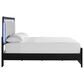 Ashley Maeling 5 Piece King Panel Bedroom Set in Matte Black, , large