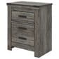 Ashley Frandern 4-Piece Twin Panel Bedroom Set in Rustic Warm Gray, , large
