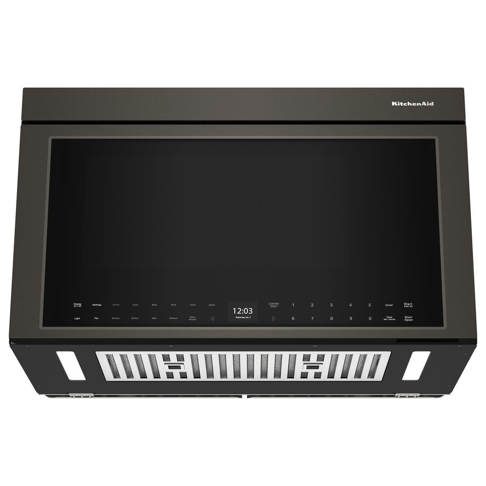 KitchenAid 1.1 Cu. Ft. Multifunction Over-the-Range Microwave Oven Flush Built-In Design in Black Ore, , large