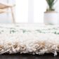 Safavieh Venus Shag 4" x 6" Ivory and Green Area Rug, , large
