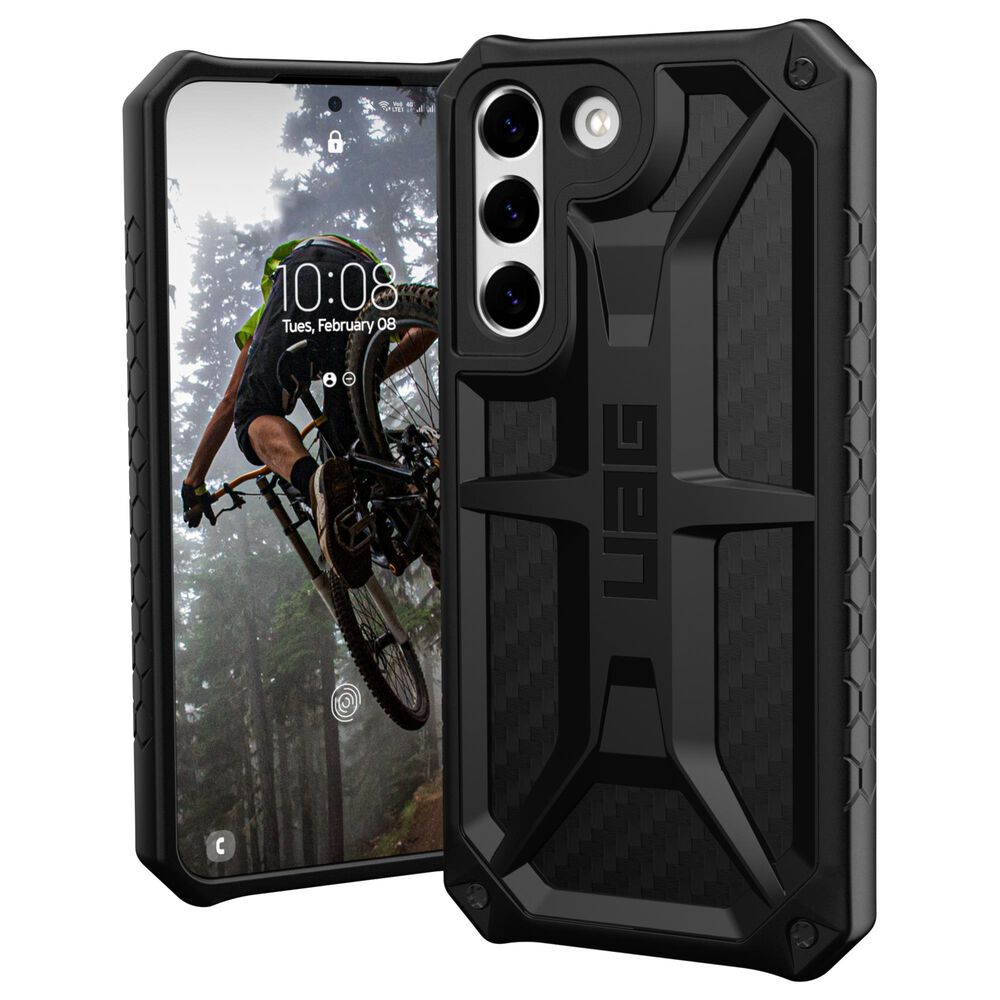 UAG Monarch Case for Samsung Galaxy S22 5G in Carbon Fiber, , large