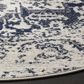 Safavieh Madison MAD603D 9" Round Cream and Navy Area Rug, , large