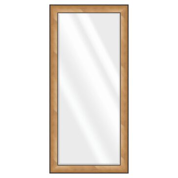 BP Industries Leaner Floor Mirror in Dark Natural with Black, , large