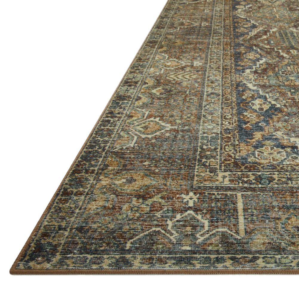 Magnolia Home Banks 2&#39; x 5&#39; Spice and Blue Runner, , large