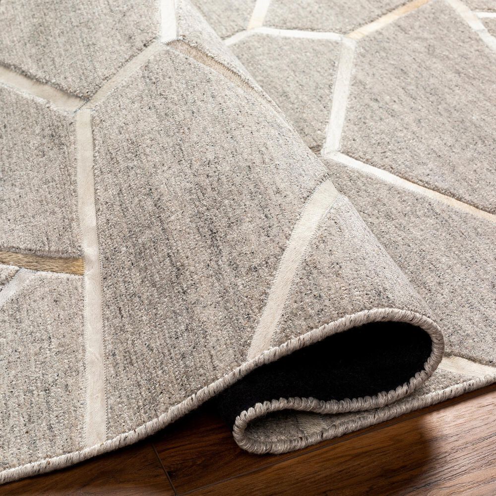 Surya Eloquent 10&#39; x 14&#39; Medium Gray, Light Beige and Black Area Rug, , large