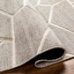 Surya Eloquent 10" x 14" Medium Gray, Light Beige and Black Area Rug, , large