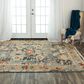 RIZZY Belmont 9" x 12" Dark Grey, Gold and Rust Area Rug, , large