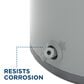 GE Appliances 26-Gallon Top Port Lowboy Electric Water Heater in Gray, , large