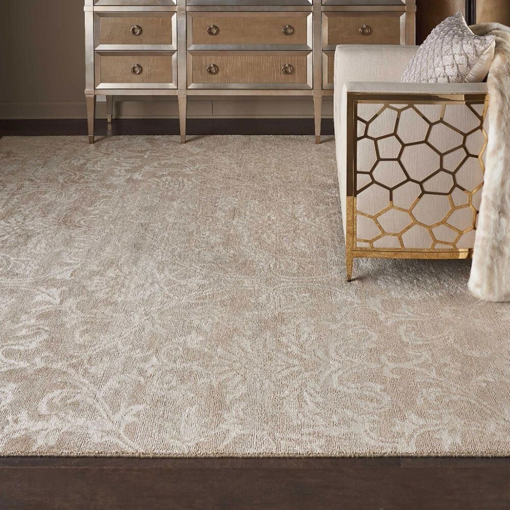 Nourison Silk Shadows 9&#39;9&quot; x 13&#39;9&quot; Light Gold Area Rug, , large