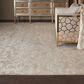 Nourison Silk Shadows 9"9" x 13"9" Light Gold Area Rug, , large