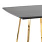 LumiSource Cosmo Square Dinette Table in Black and Gold - Table Only, , large