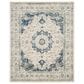 Safavieh Evoke EVK220C 11" x 15" Ivory and Blue Area Rug, , large