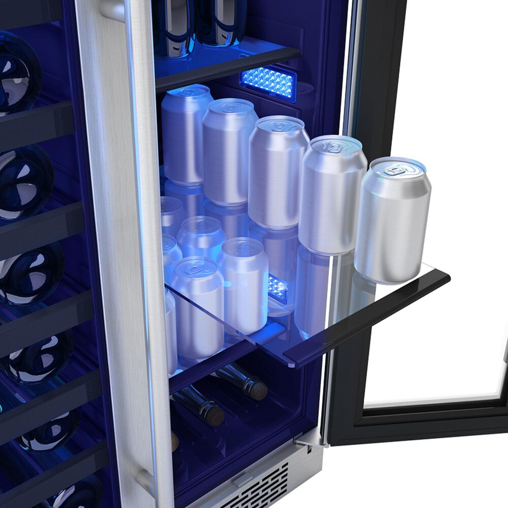 Zephyr 5.2 Cu. Ft. French Door Wine and Beverage Cooler in Stainless Steel, , large