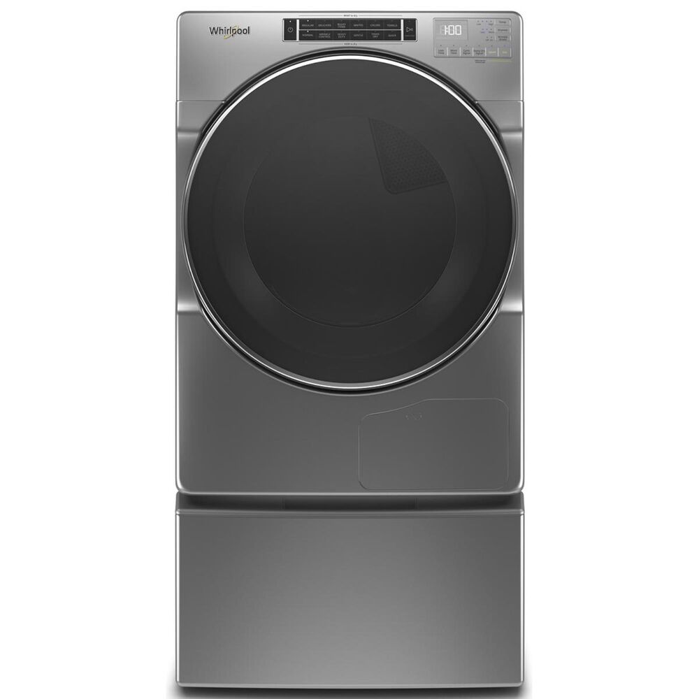 Whirlpool 7.4 Cu. Ft. Heat Pump Electric Dryer with Steam in Chrome Shadow, , large